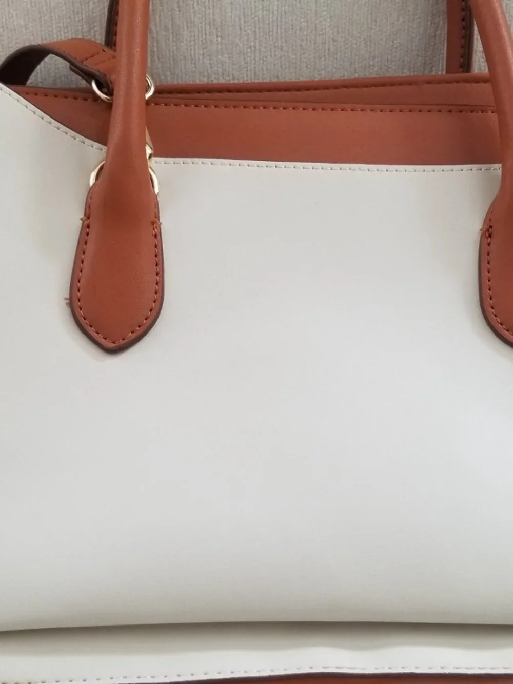 Lou Lu Beige Brown Hand bag Used in excellent condition Like New with out tags